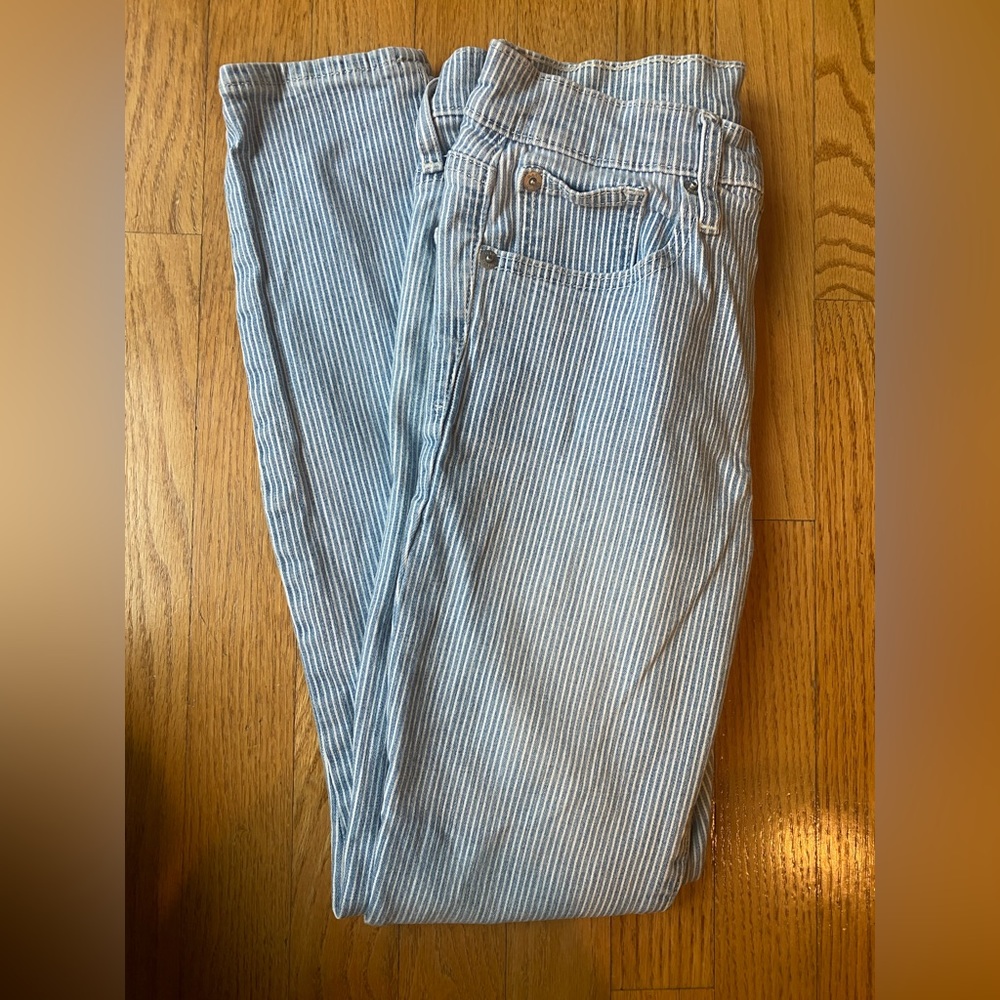 Gap blue stripe skinny Jean